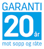20 år garanti mot sopp og råte - Ikon